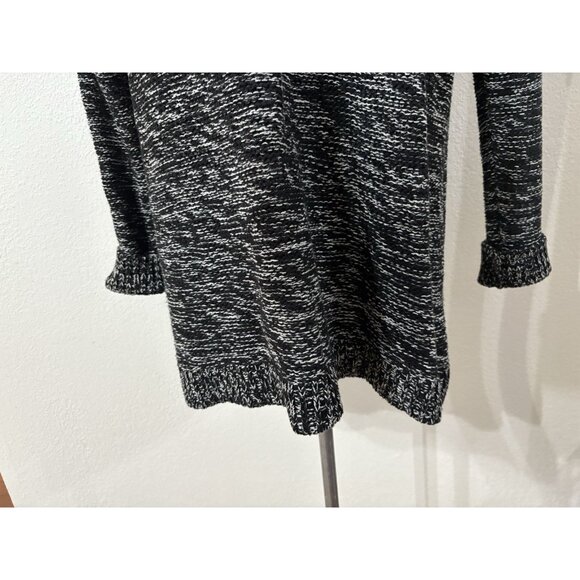 Gap Tunic Long Sleeve Sweater Women XL Black White Blended Color Knit - Picture 3 of 8